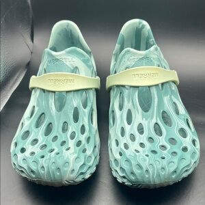 Merrell Hydro Moc Mens 6.5 Womens 8 Shoe Aqua Green Water Sandals Hiking Slip On